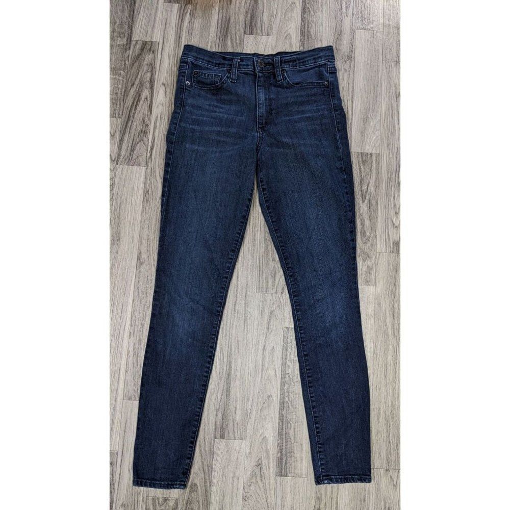 Gap Womens Size‎ 27 Regular True Skinny Pockets Whiskered Denim Blue Jeans